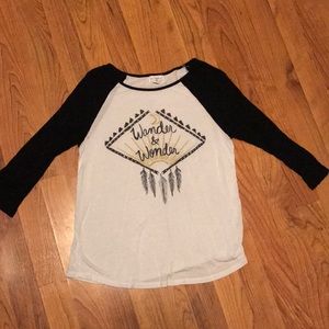 wander and wonder 3/4 sleeves